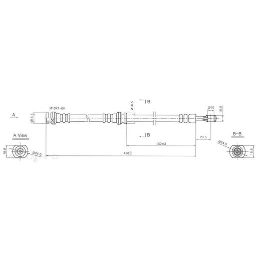 Protex Hydraulic Hose - Front - H1528