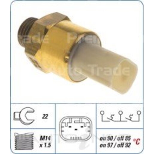 PAT Premium Engine Coolant Fan Temperature Switch - CFS-035