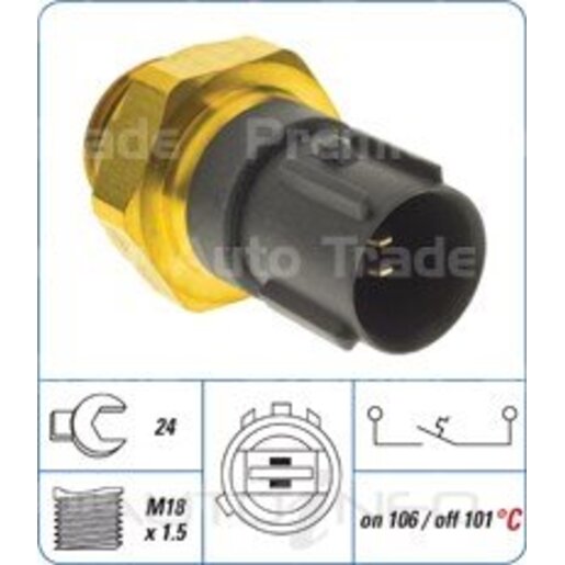 PAT Premium Engine Coolant Fan Temperature Switch - CFS-063