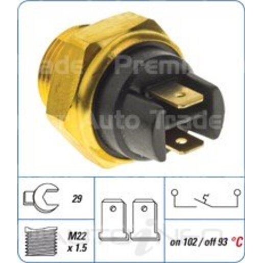 PAT Premium Engine Coolant Fan Temperature Switch - CFS-077