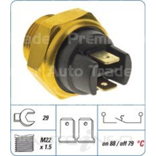 PAT Premium Engine Coolant Fan Temperature Switch - CFS-078