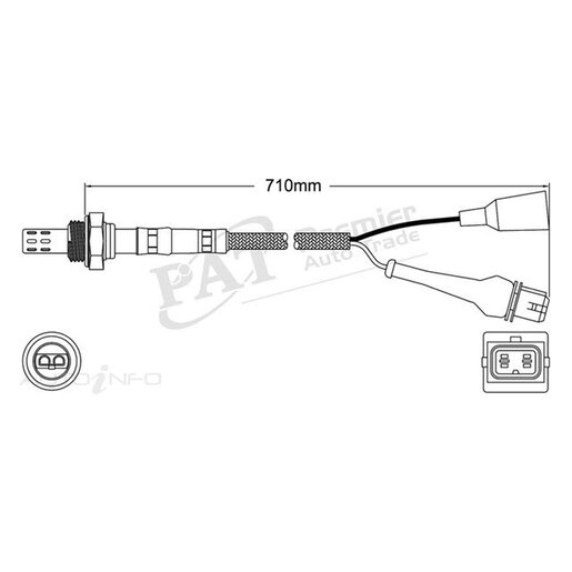 PAT Premium Oxygen/Lambda Sensor Pre-Catalytic Converter/Manifold - EGO-153