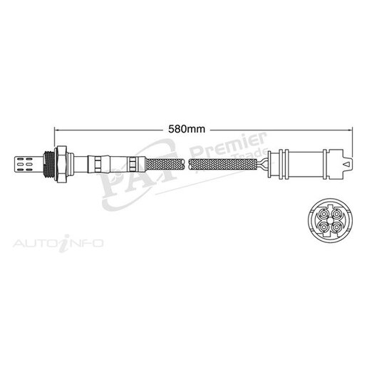 PAT Premium Oxygen/Lambda Sensor Post Catalytic Converter - EGO-167