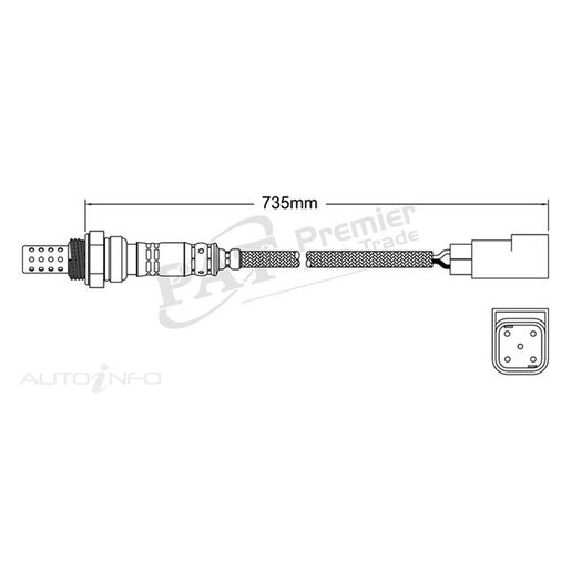 PAT Premium Exhaust Gas Oxygen Sensor - EGO-207