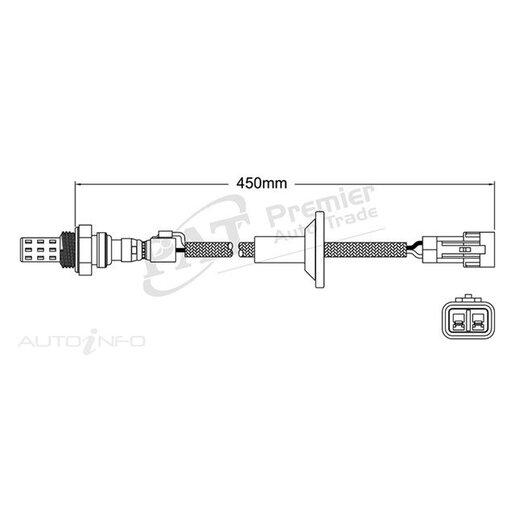 PAT Premium Oxygen/Lambda Sensor Post Catalytic Converter - EGO-262