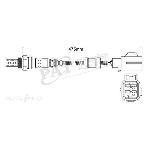 PAT Premium Oxygen/Lambda Sensor Post Catalytic Converter - EGO-296