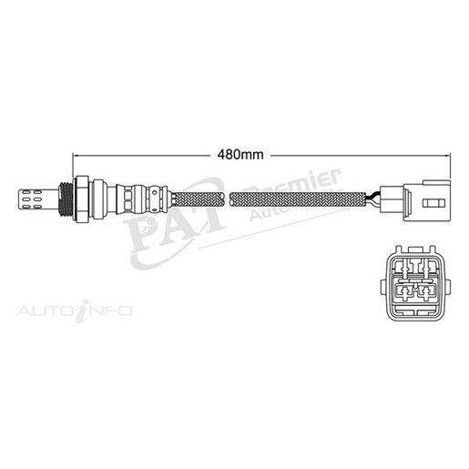 PAT Premium Oxygen/Lambda Sensor Post Catalytic Converter - EGO-317