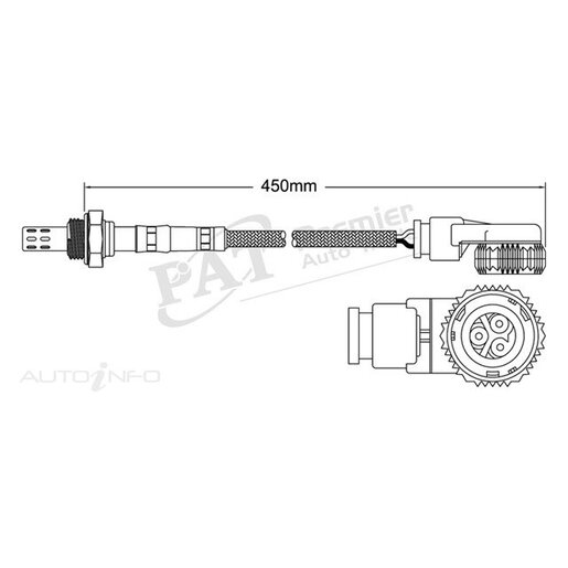 PAT Premium Oxygen/Lambda Sensor Pre-Catalytic Converter/Manifold - EGO-341