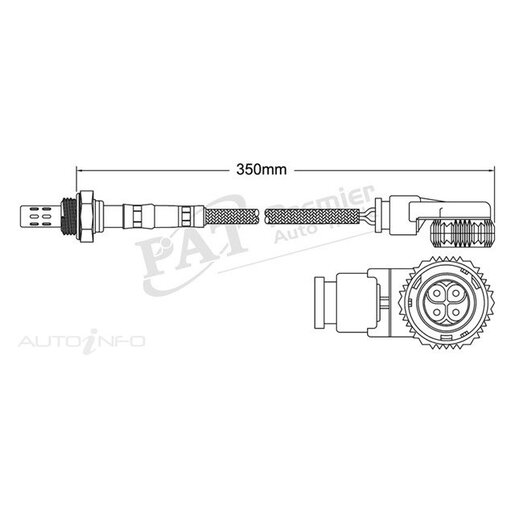 PAT Premium Oxygen/Lambda Sensor Pre-Catalytic Converter/Manifold - EGO-351