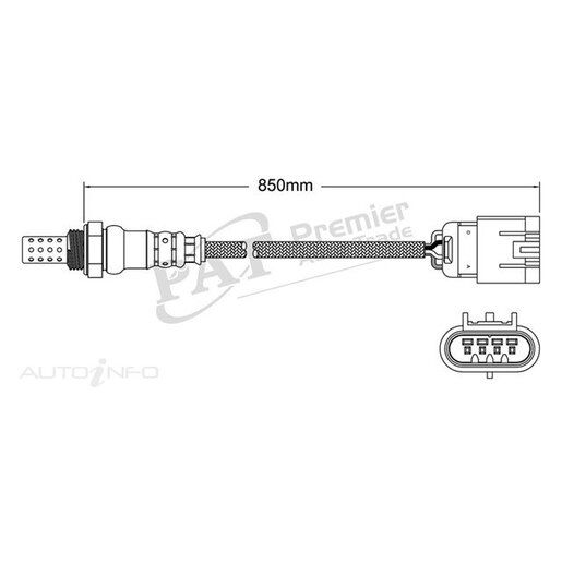 PAT Premium Oxygen/Lambda Sensor Post Catalytic Converter - EGO-505