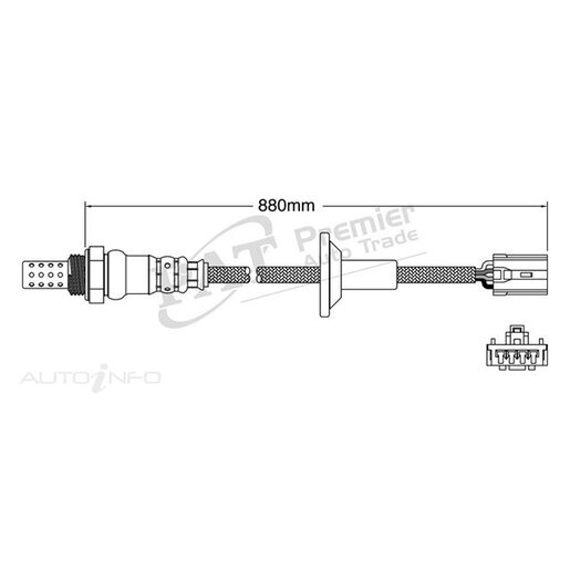 PAT Premium Oxygen/Lambda Sensor Post Catalytic Converter - EGO-540