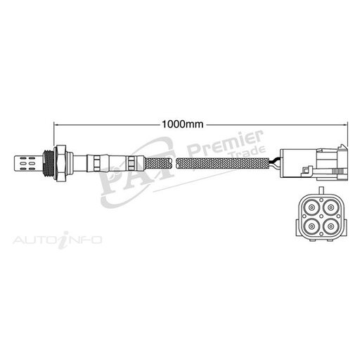 PAT Premium Oxygen/Lambda Sensor Post Catalytic Converter - EGO-541