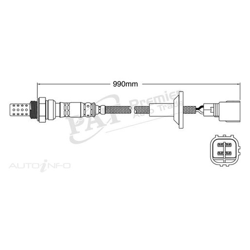 PAT Premium Oxygen/Lambda Sensor Post Catalytic Converter - EGO-593