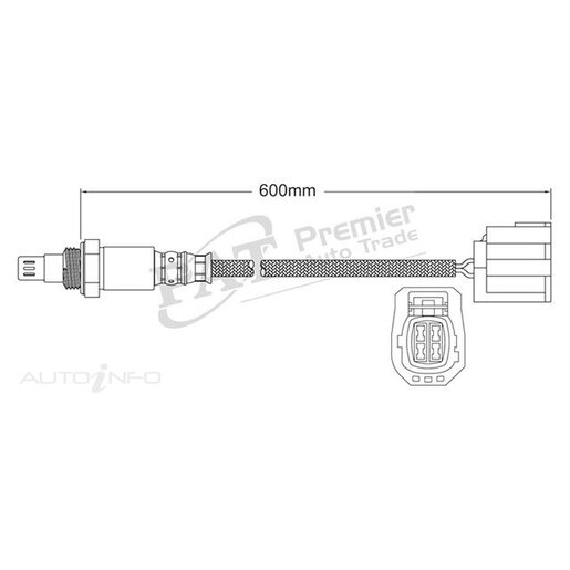 PAT Premium Oxygen/Lambda Sensor Post Catalytic Converter - EGO-595