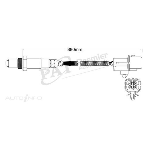 PAT Premium Oxygen/Lambda Sensor Post Catalytic Converter - EGO-671