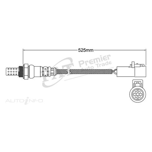 PAT Premium Oxygen Sensor Post Catalytic Converter - EGO-698