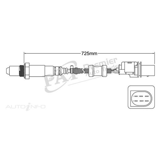 PAT Premium Oxygen/Lambda Sensor Pre-Catalytic Converter/Manifold - EGO-737