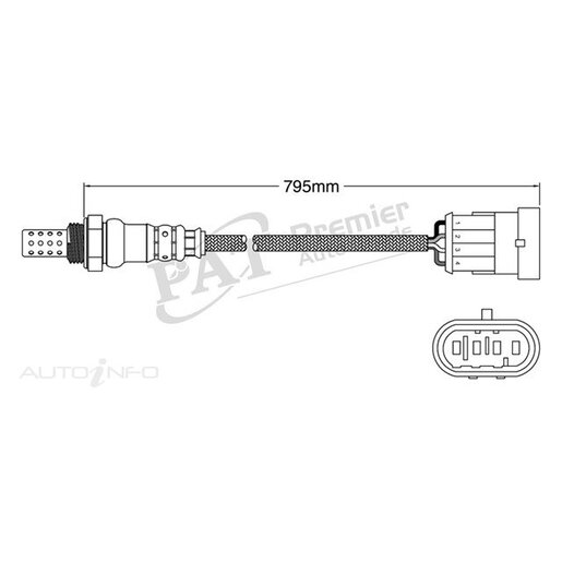 PAT Premium Oxygen/Lambda Sensor Post Catalytic Converter - EGO-741