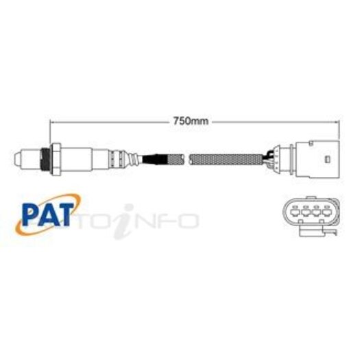 PAT Premium Oxygen/Lambda Sensor Post Catalytic Converter - EGO-747