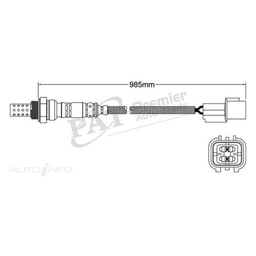 PAT Premium Oxygen/Lambda Sensor Post Catalytic Converter - EGO-756