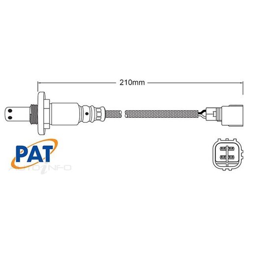 PAT Premium Oxygen/Lambda Sensor Post Catalytic Converter - EGO-784