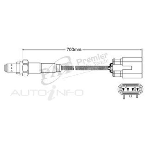 PAT Premium Oxygen/Lambda Sensor Pre Catalytic Converter/Manifold - EGO-799