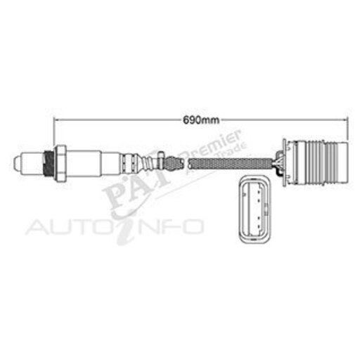 PAT Premium Oxygen/Lambda Sensor Post Catalytic Converter - EGO-810