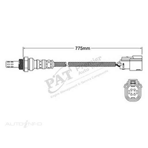 PAT Premium Oxygen/Lambda Sensor Post Catalytic Converter - EGO-829