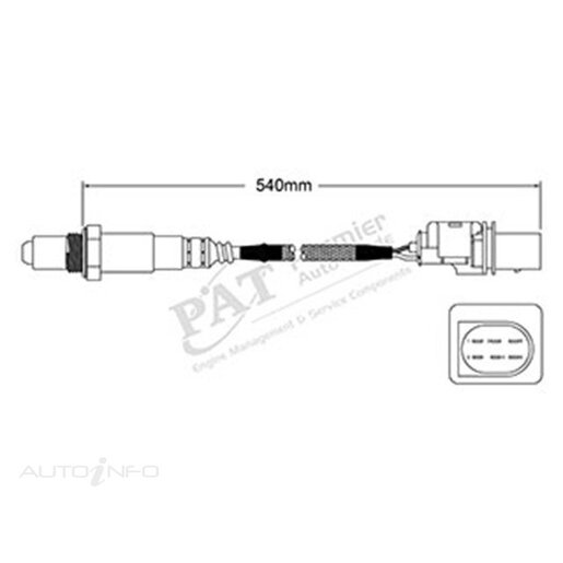 PAT Premium Oxygen/Lambda Sensor Pre-Catalytic Converter - EGO-831