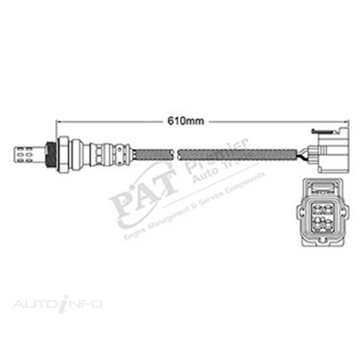 PAT Premium Oxygen Sensor Post Catalytic Converter - EGO-844