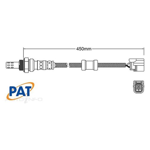 PAT Premium Oxygen/Lambda Sensor Post Catalytic Converter - EGO-855