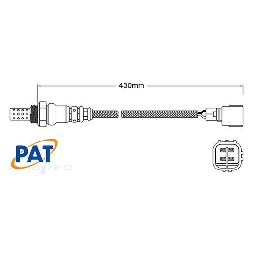 PAT Premium Oxygen/Lambda Sensor Post Catalytic Converter - EGO-857