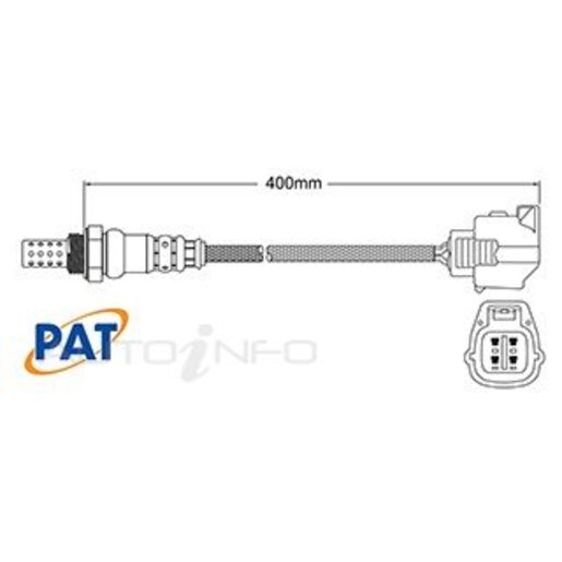 PAT Premium Oxygen/Lambda Sensor Post Catalytic Converter - EGO-868