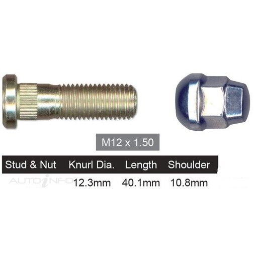 Wheel Stud & Nut Set