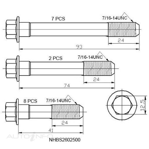 Cylinder Head Bolt Set