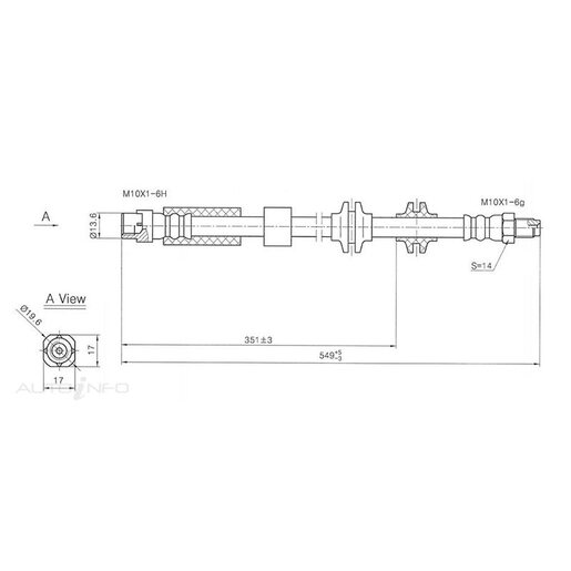 Protex Hydraulic Hose - Front - H3537