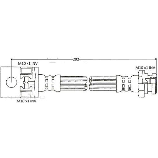 Protex Hydraulic Hose - Rear - H3298