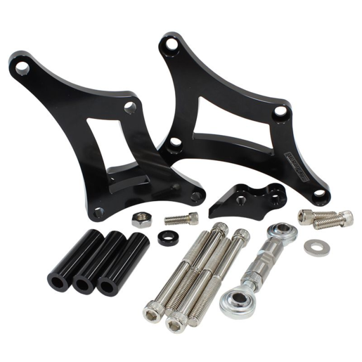 Aeroflow Low Mount Billet Alternator Bracket - AF64-4035BLK