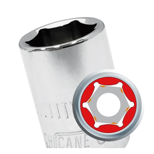 Chicane 3/8" DR. 11/16" SAE 6PT Deep Socket - CH1177 