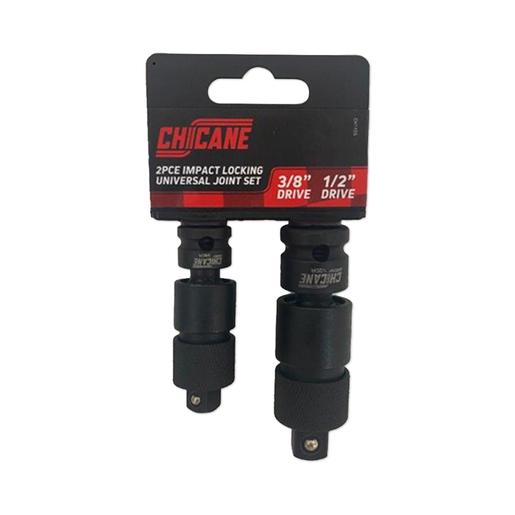 Chicane 3/8" 1/2" Drive Impact Locking Univ Joint Adaptor Set 2 Piece- CH1155 