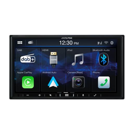 Alpine 7" AV Head Unit Car Play Dab+ Rec HDMI Dual Cam Inputs 200W - ILX-407A