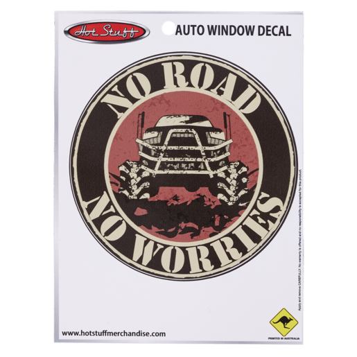 Hot Stuff No Road No Worries Sticker - SH1034