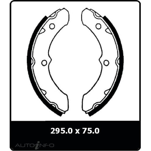 Protex Brake Bonders Australia (CBA) Brake Shoes - Front - N1415