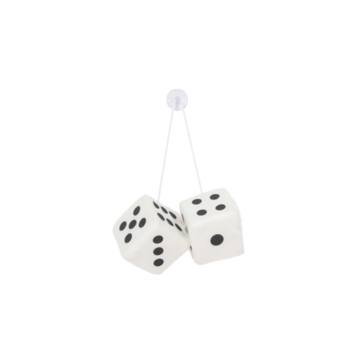 Streetwize Fluffy Dice White - SWFD-W