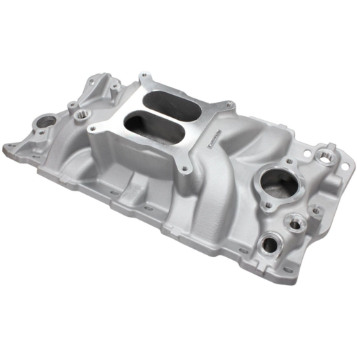 Aeroflow SB Chev Street Dual Plane Intake Manifold Natural Cast - AF6010-1000