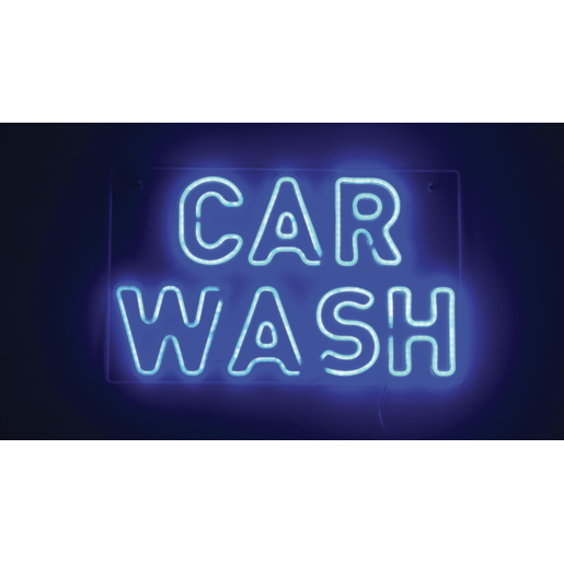 Streetwize Neon Wall Light Car Wash - NWLCW