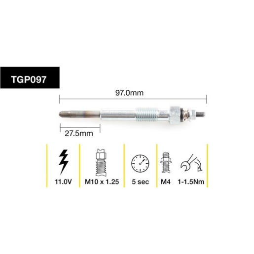 Tridon Glow Plug - TGP097