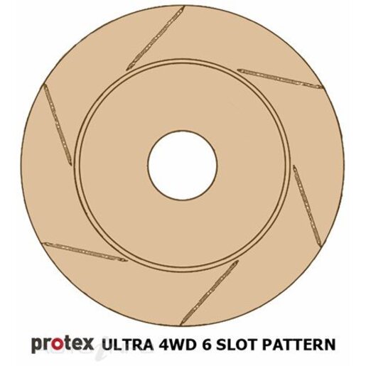 Protex Ultra Slotted 4WD Disc Rotor - Rear - FDR12967HSL