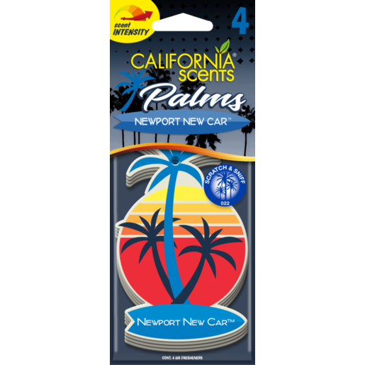 California Scents Palms Paper Newport New Car 4pk - E302706400