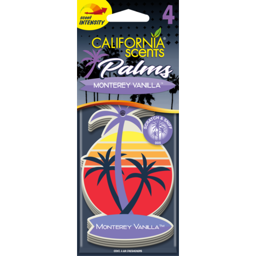 California Scents Palms Paper Monterey Vanilla 4pk - E302707100 